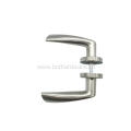 Modern Stylish Stainless Lever Door Handle Pair On Rose Set